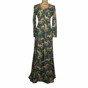 The Company Vintage Pixie Fairy Green Maxi Dress S